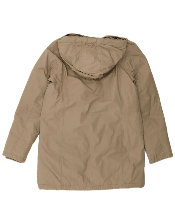 Jachetă Woolrich pentru fete, cu glugă, 11-12 ani, bej