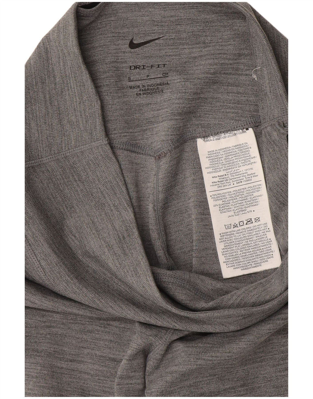 Leggings Dri Fit Nike pentru femei UK 8, poliester cu pete gri mici