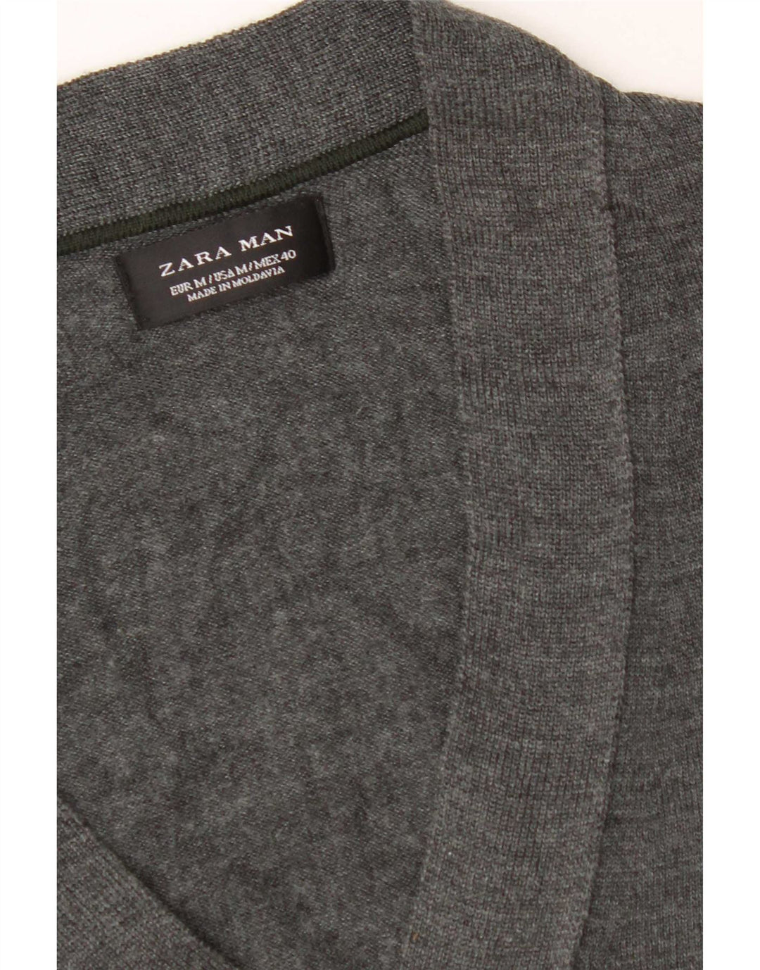 Pulover cardigan pentru bărbați Zara, gri mediu