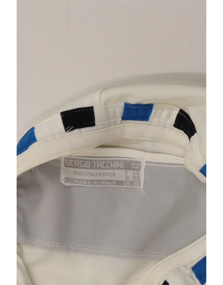 Pantaloni scurți chino pentru femei Sergio Tacchini IT 52 2XL W36 White Colorblock