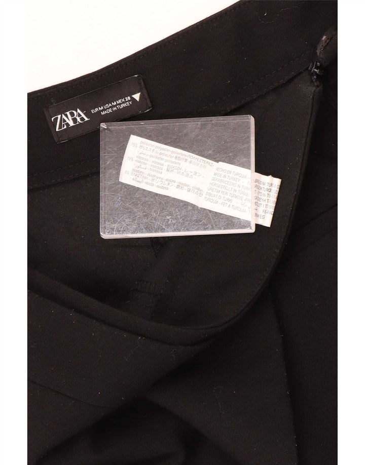 Pantaloni scurți casual pentru femei Zara Medium W28 Poliester negru