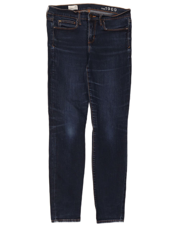 Blugi skinny Gap pentru femei cu jambiere W28 L29 bleumarin