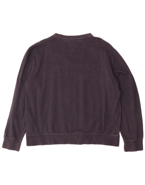 Hanorac grafic pentru bărbați TOMMY HILFIGER Pulover 2XL bumbac bleumarin