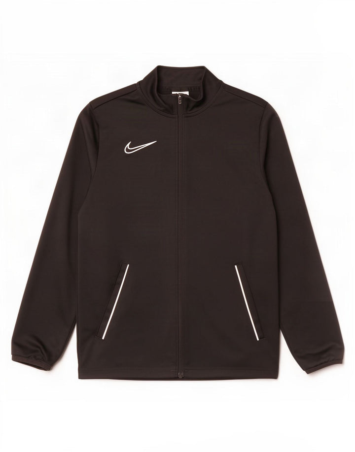 Jachetă de top pentru trening Nike Dri Fit pentru băieți 12-13 ani, mare, negru, poliester
