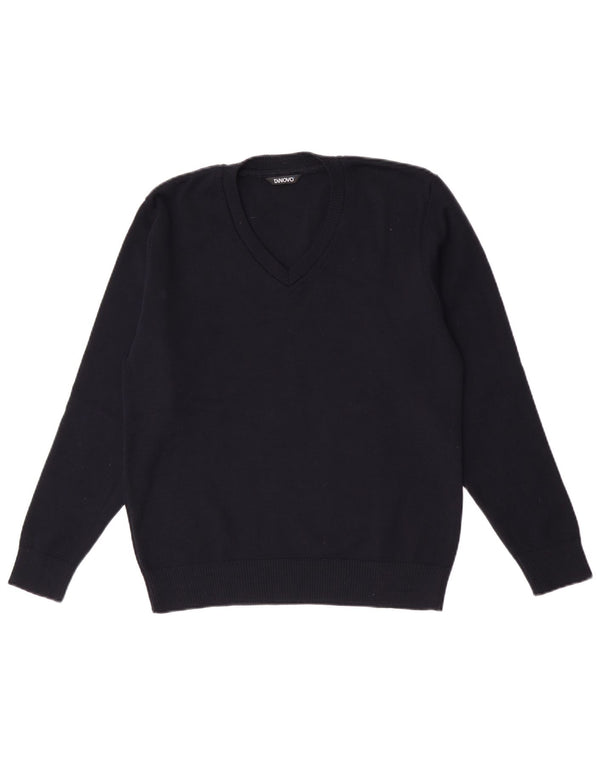 Pulover Vintage pentru femei cu decolteu în V IT 42 Medium Bleumarin