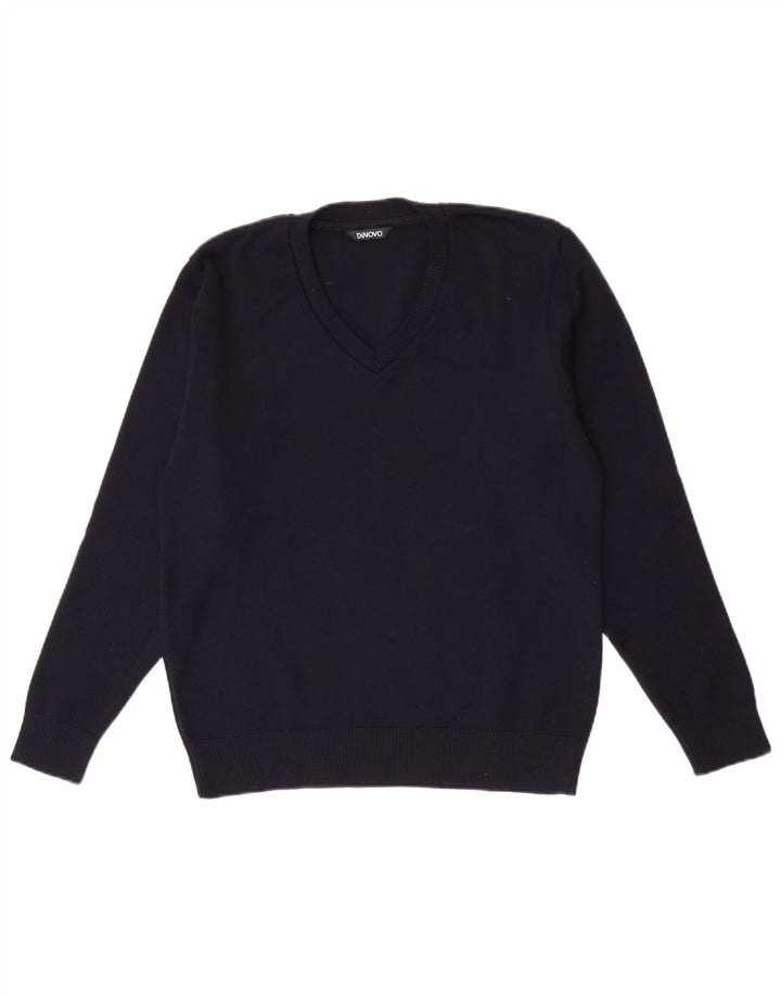 Pulover Vintage pentru femei cu decolteu în V IT 42 Medium Bleumarin