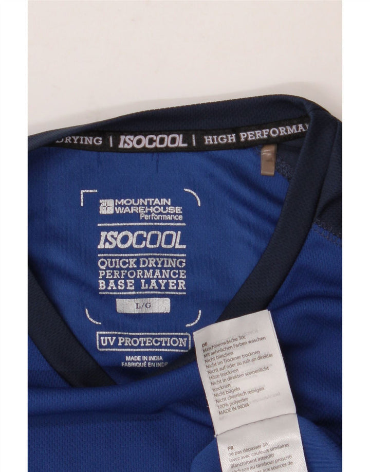 MOUNTAIN WAREHOUSE Tricou IsoCool pentru bărbați Top mare albastru Colorblock