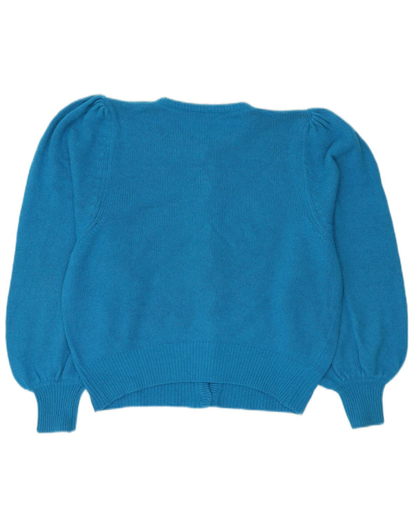 Pulover cardigan supradimensionat pentru femei Batuffolo UK 10 Small Blue Angora
