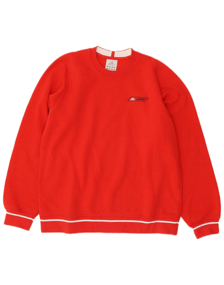 Hanorac pentru bărbați Adidas Jumper mic, roșu, bumbac