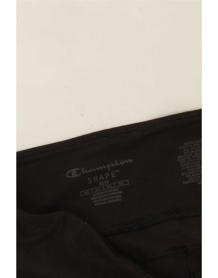 Leggings Capri Champion pentru femei UK 12 Medium Black Nylon
