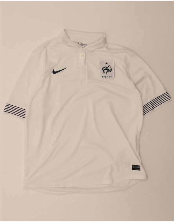 Tricou polo Nike pentru bărbați Franța National Rugby Graphic XL, cu dungi albe