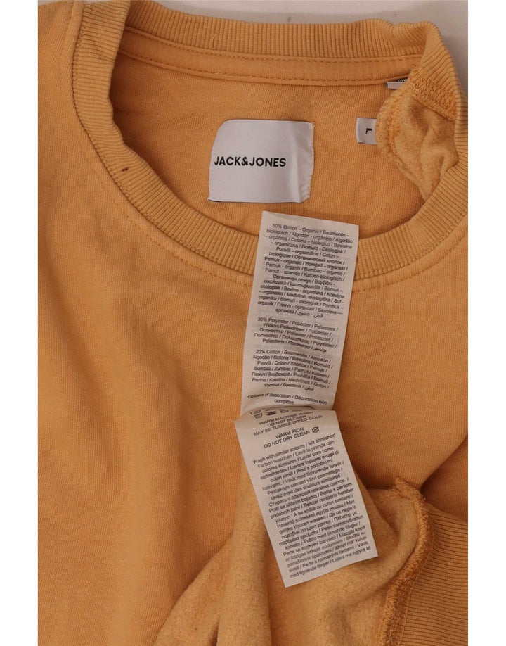 Jack & Jones Pulover pentru bărbați din bumbac portocaliu mare