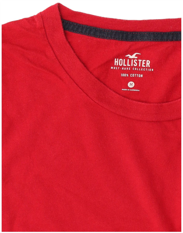 Tricou pentru bărbați Hollister Top Medium Red Bumbac