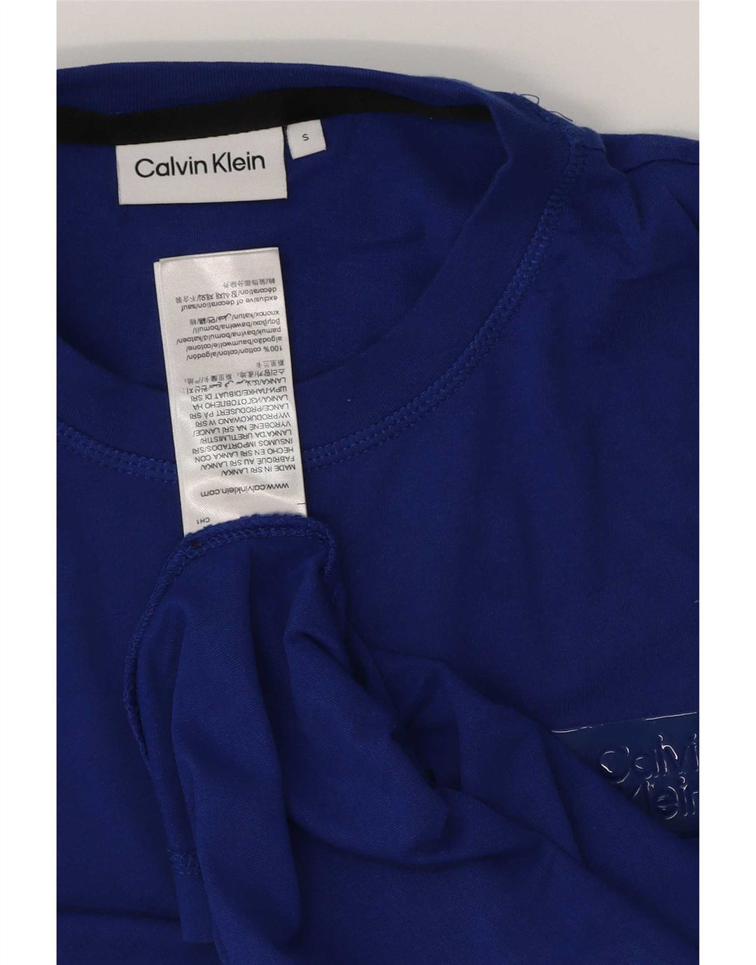 Tricou Calvin Klein pentru bărbați Top mic, albastru, bumbac