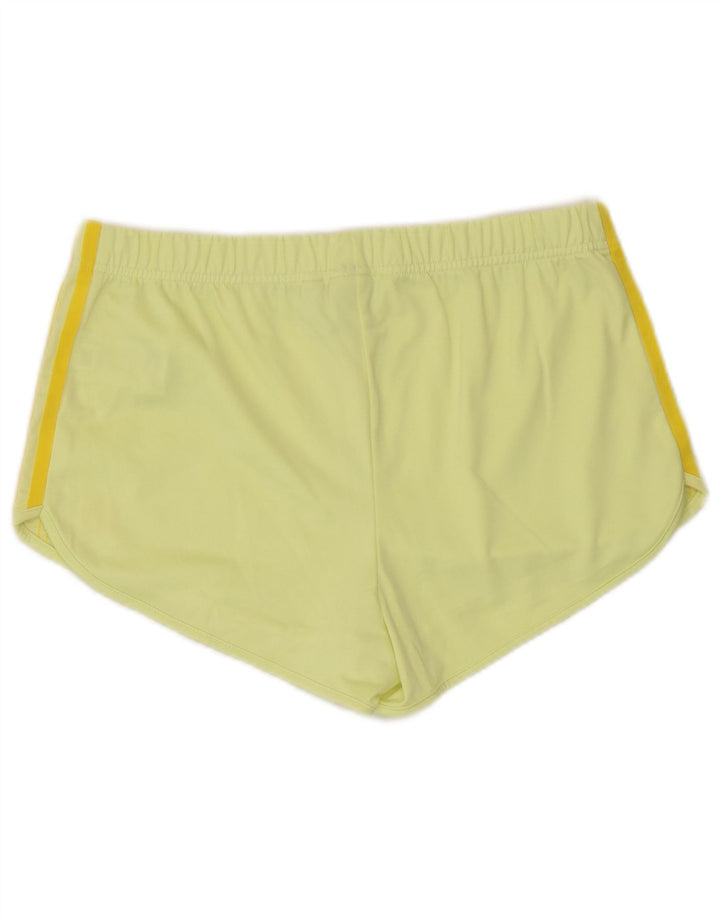 Pantaloni scurți sport Adidas pentru femei UK 12 Poliester galben mediu