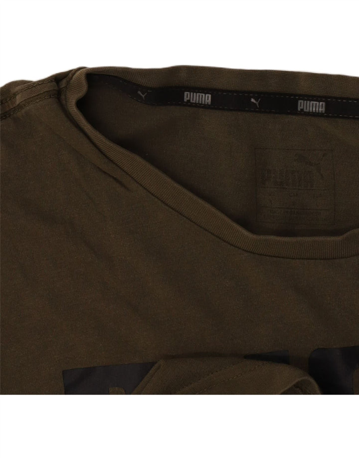 Tricou grafic Puma pentru bărbați Top Large Kaki