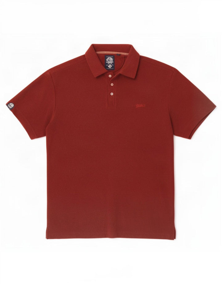 Tricou polo pentru bărbați Superdry XL, bumbac maro