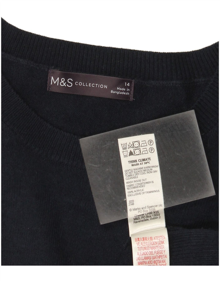 Pulover pentru femei Marks & Spencer cu gât cu barca UK 14 mare, multicolor