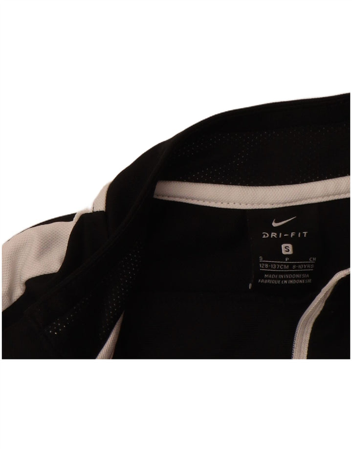 Jachetă de trening NIKE Dri Fit pentru băieți 8-9 ani, negru, color block