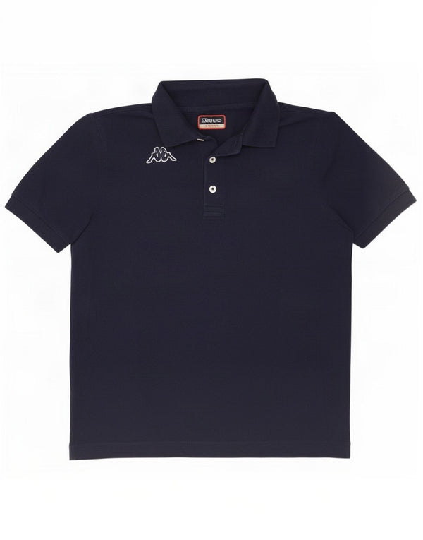 Cămașă polo pentru bărbați Kappa Bumbac bleumarin mic