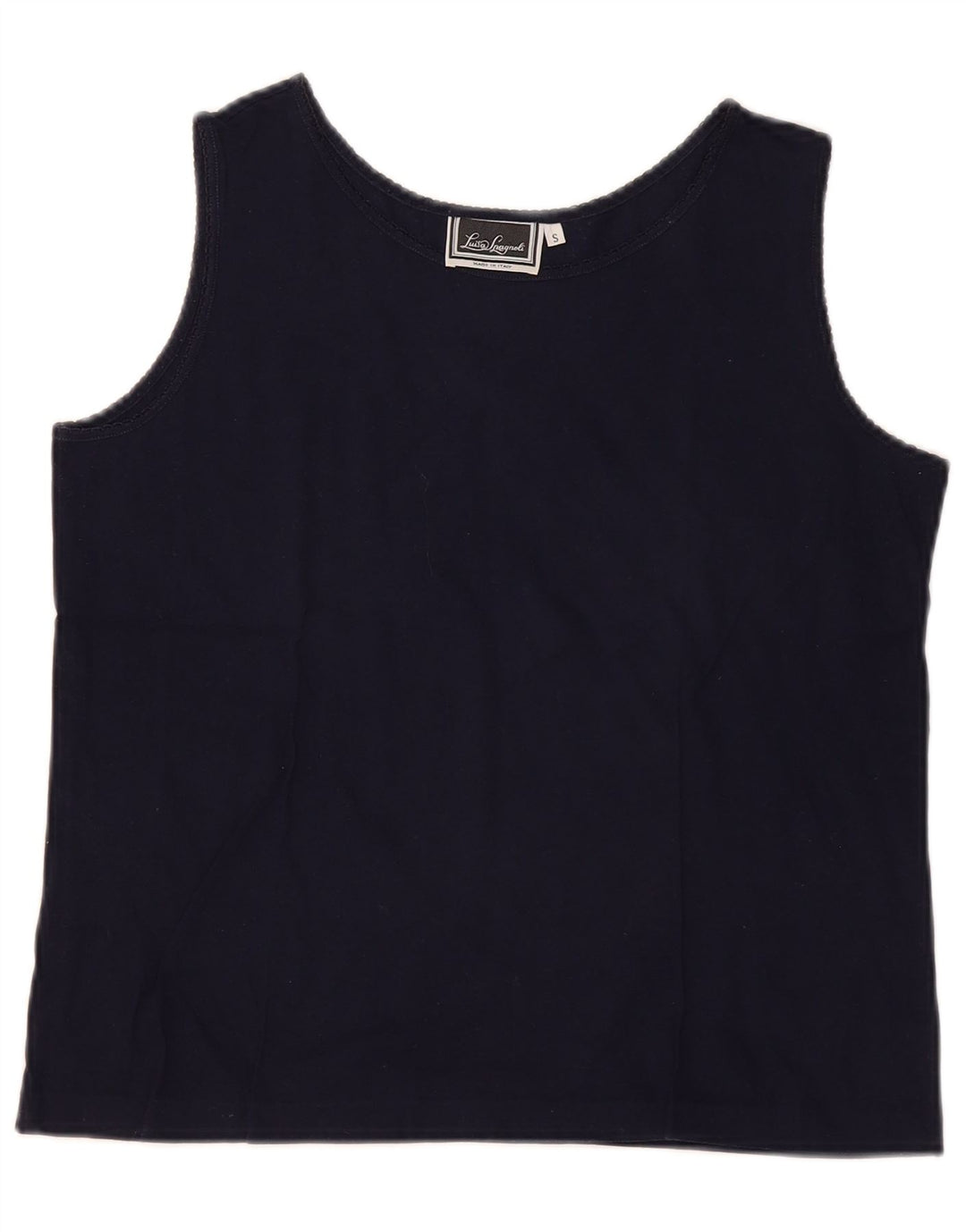 Luisa Spagnoli Femei Vest Vest Top UK 10 Small Bleumarin