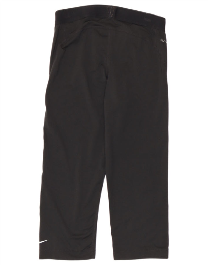 Leggings Nike Dri Fit Graphic Capri pentru femei UK 12 Poliester mediu negru