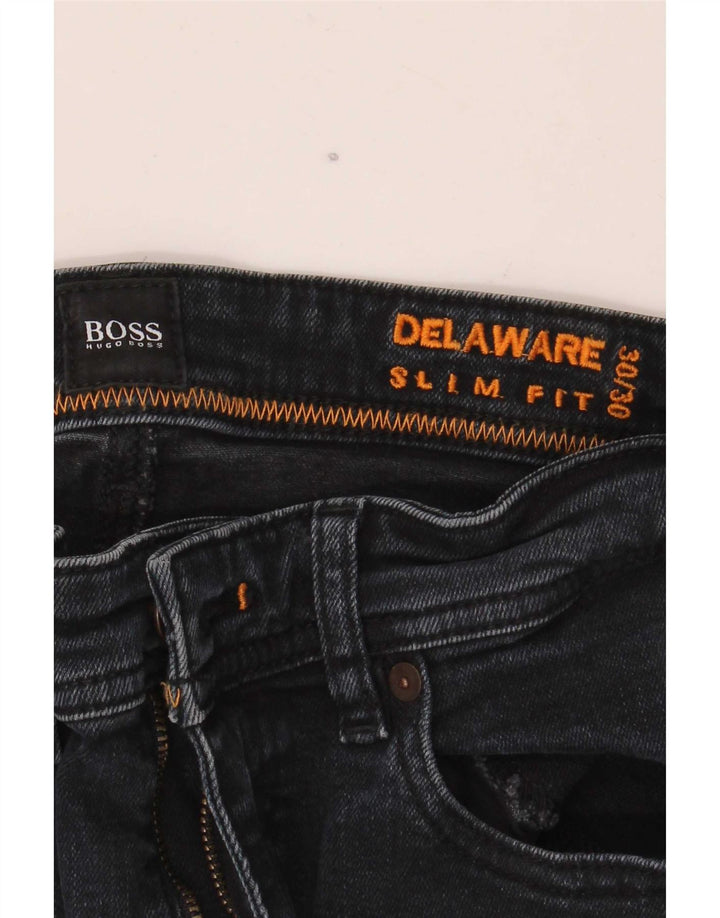 Blugi pentru bărbați Hugo Boss Delaware Slim W30 L30 negri