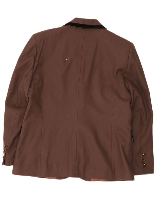 Jachetă pentru femei Dorene cu 2 nasturi, UK 18 XL, maro, lână nouă