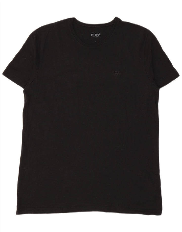 Tricou Bărbați HUGO BOSS Top Mediu Negru Bumbac