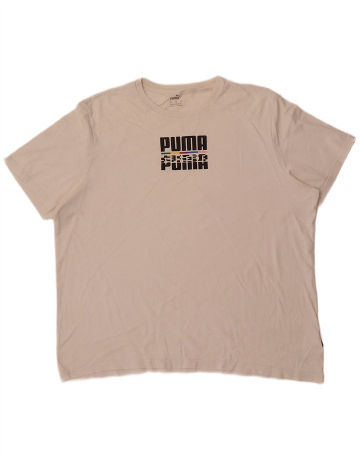 Tricou grafic Puma pentru bărbați Top XL Bumbac alb