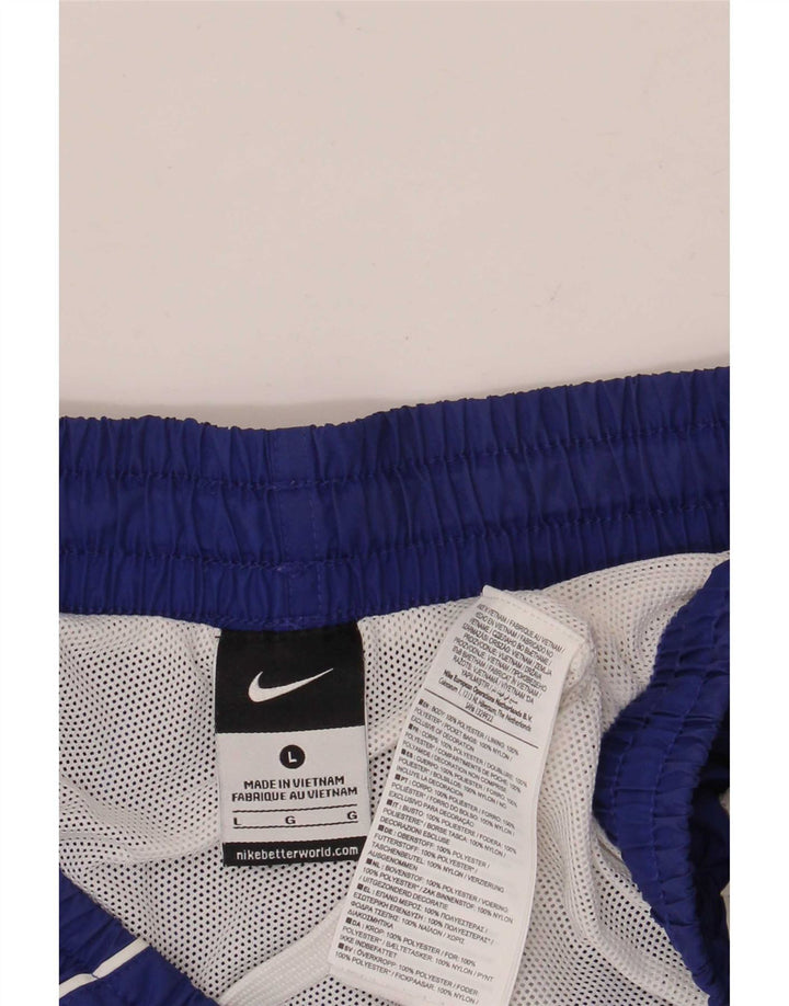 Pantaloni scurți sport grafic Nike pentru bărbați, mari, albastru, poliester