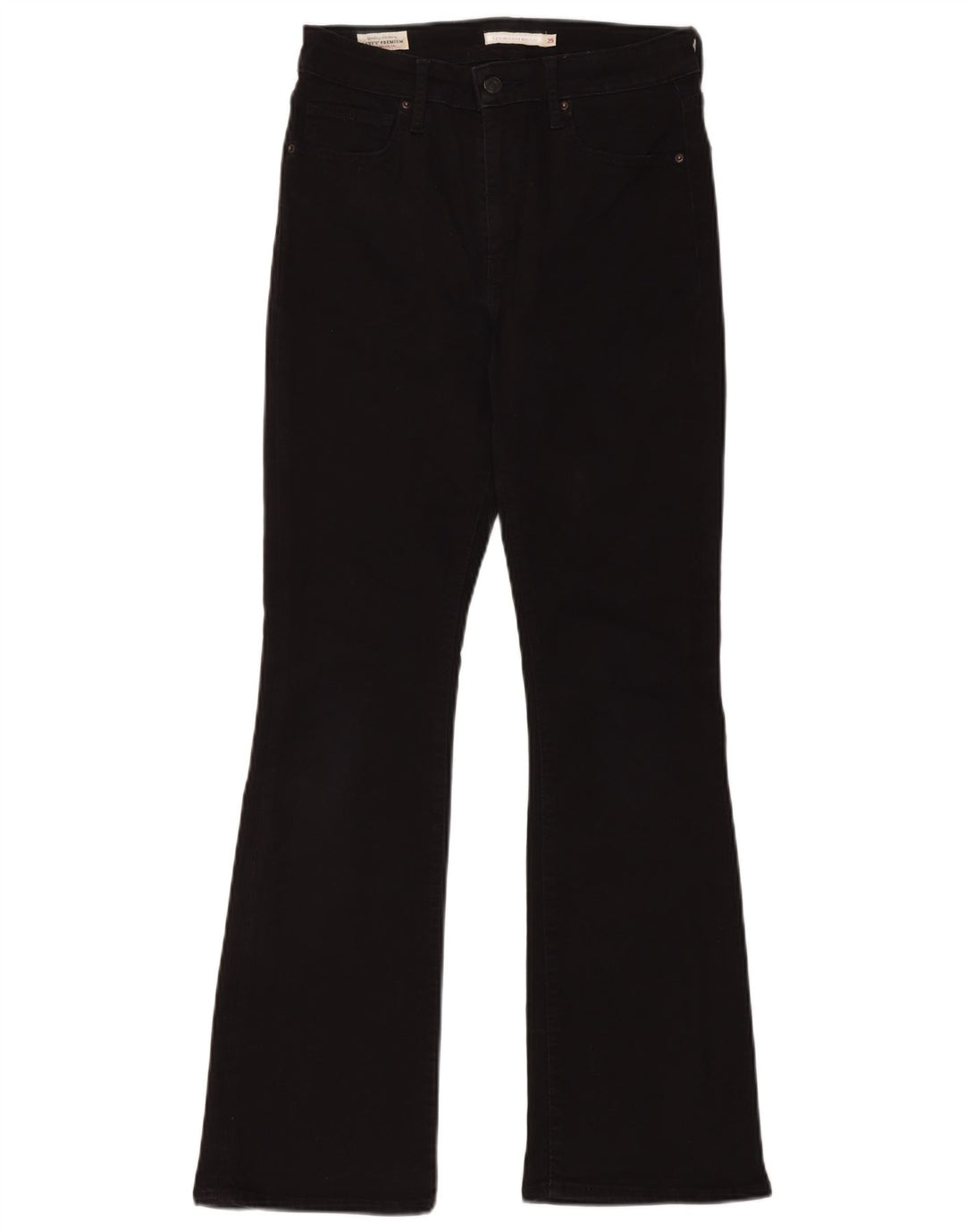 Blugi bootcut pentru femei cu talie înaltă LEVI'S W29 L30 bumbac negru