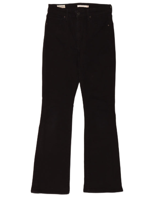 Blugi bootcut pentru femei cu talie înaltă LEVI'S W29 L30 bumbac negru