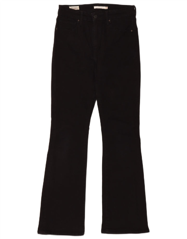 Blugi bootcut pentru femei cu talie înaltă LEVI'S W29 L30 bumbac negru