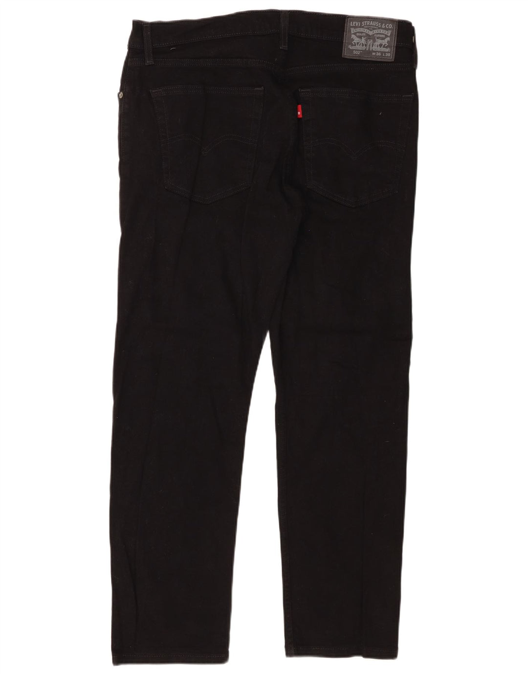 Blugi conici pentru bărbați Levi's 502 W36 L30 bumbac negru