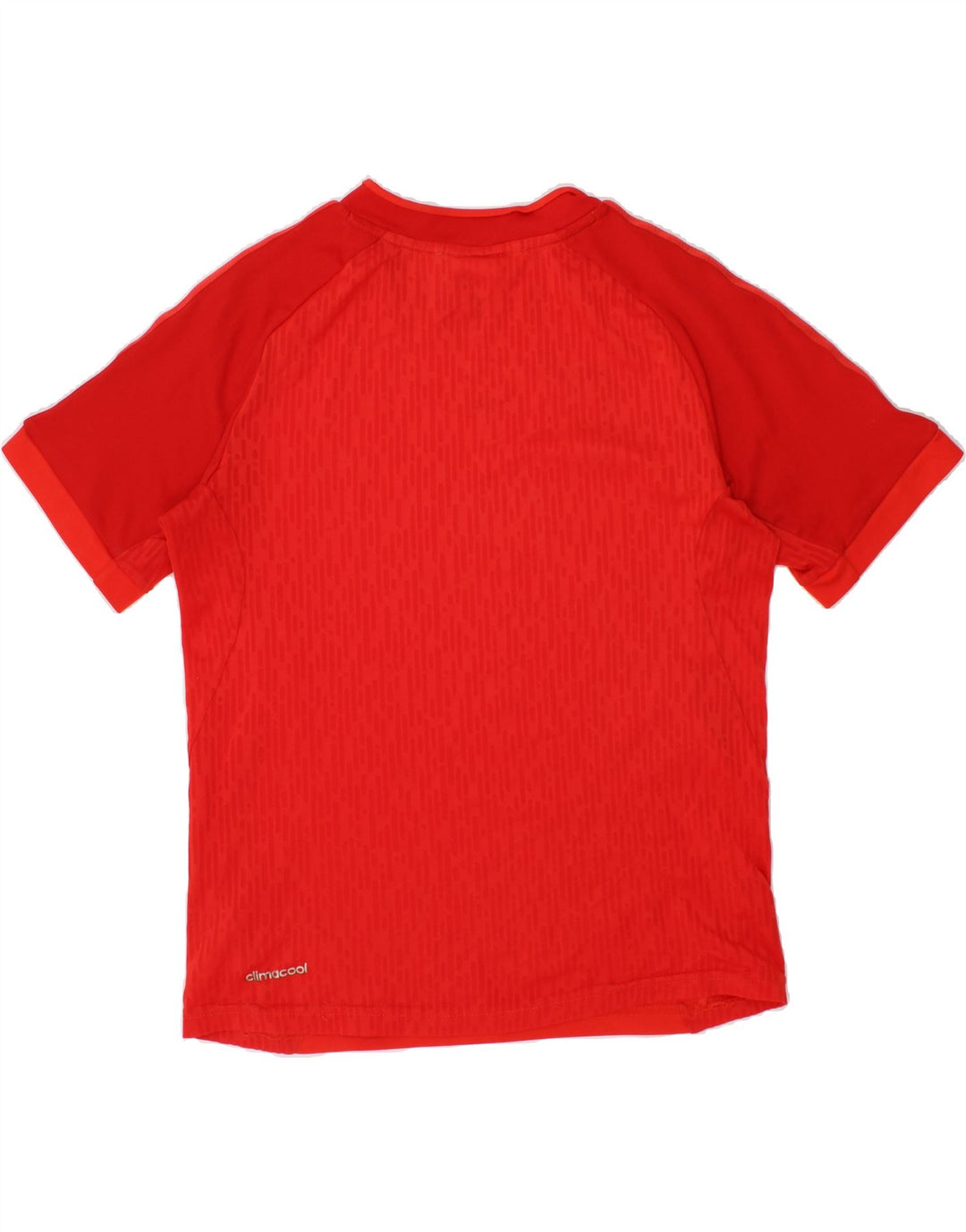 ADIDAS Boys Climacool T-Shirt Top 9-10 Years Red Polyester Vintage Adidas and Second-Hand Adidas from Messina Hembry 
