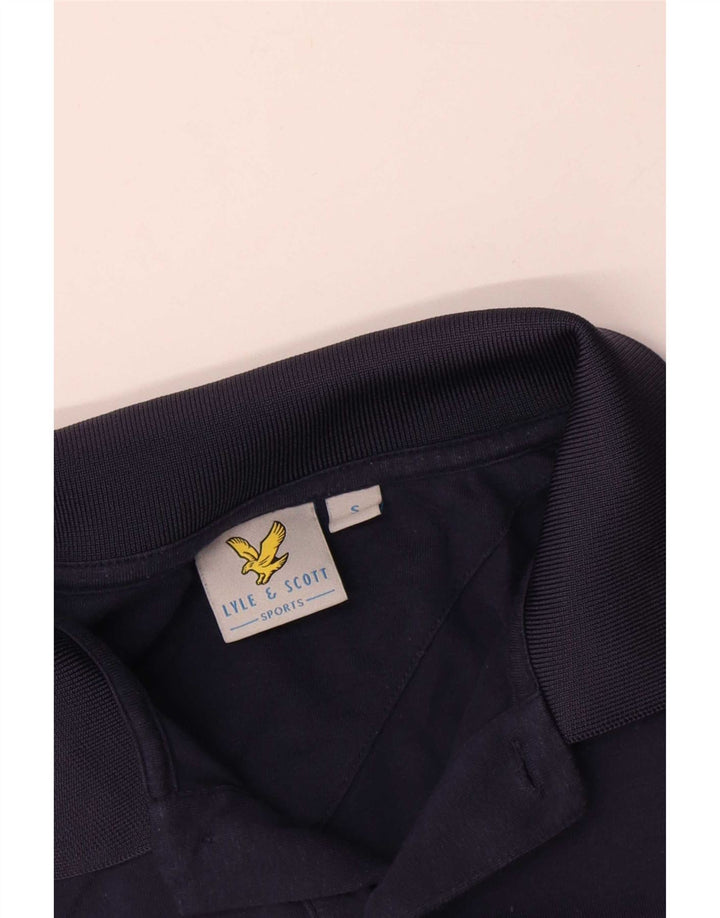 Tricou polo pentru bărbați Lyle & Scott, bumbac bleumarin mic