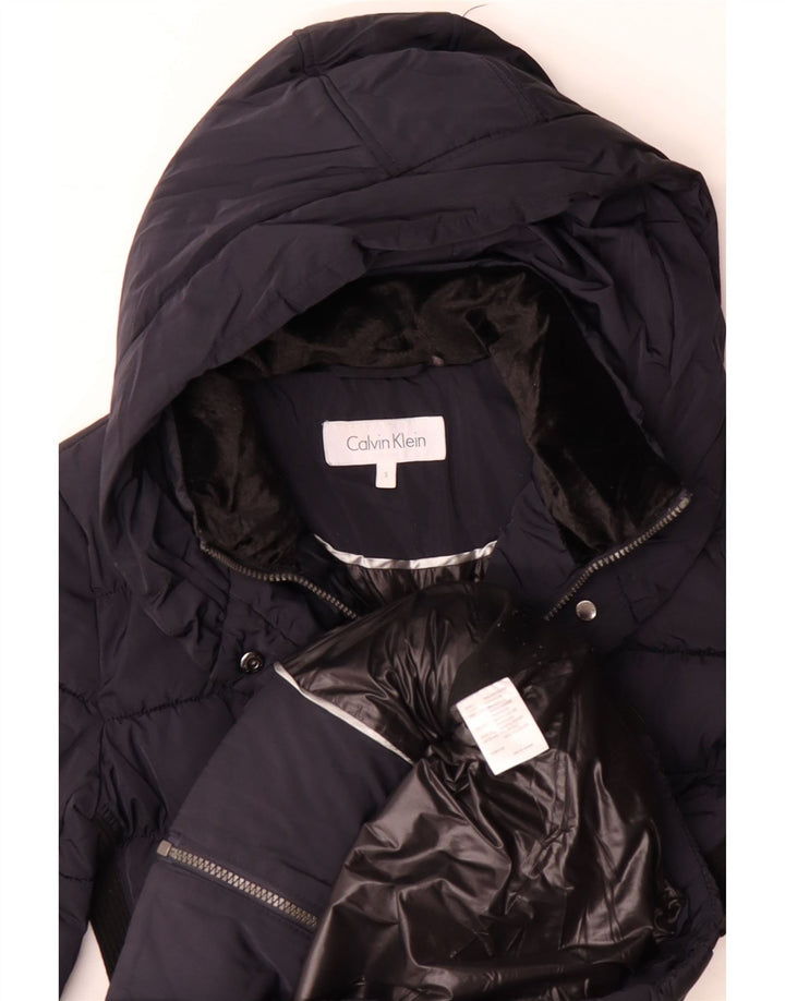 Palton căptușit supradimensionat pentru femei CALVIN KLEIN UK 10 Mic bleumarin