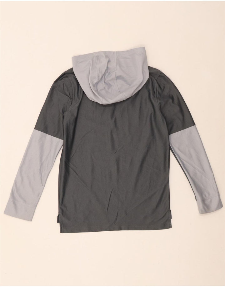 Under Armour pentru băieți Heat Gear Graphic Top cu mânecă lungă, 9-10 ani, gri mediu