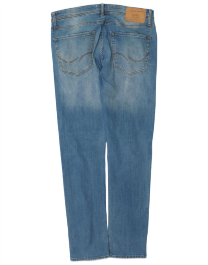 Blugi slim pentru bărbați Jack & Jones W32 L32 bumbac albastru