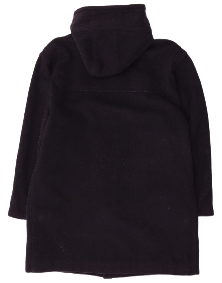 Palton Sisley pentru bărbați Relaxed Elegance, cu glugă, UK 36, lână, bleumarin, mic