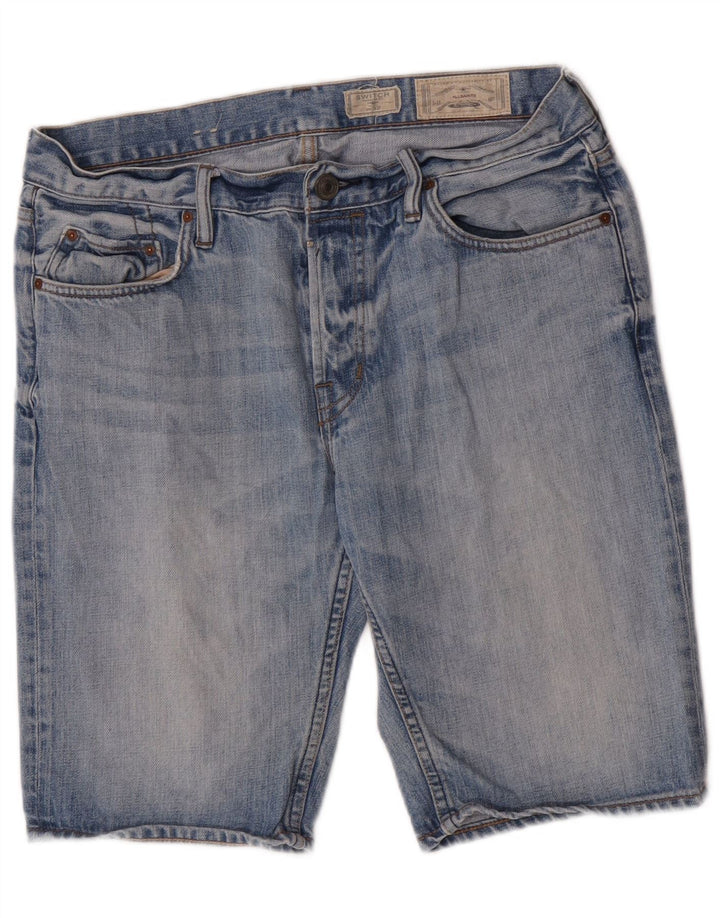 Pantaloni scurți din denim pentru bărbați All Saints W32, bumbac albastru mediu