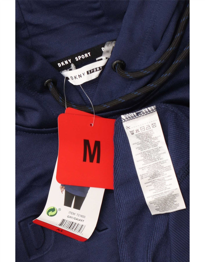 Pulover cu glugă grafic pentru bărbați Dkny, poliester mediu albastru marin