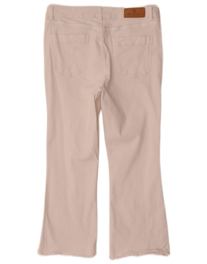 Massimo Dutti Blugi tăiați pentru femei cu talie înaltă EU 40 Medium W30 L25 Alb