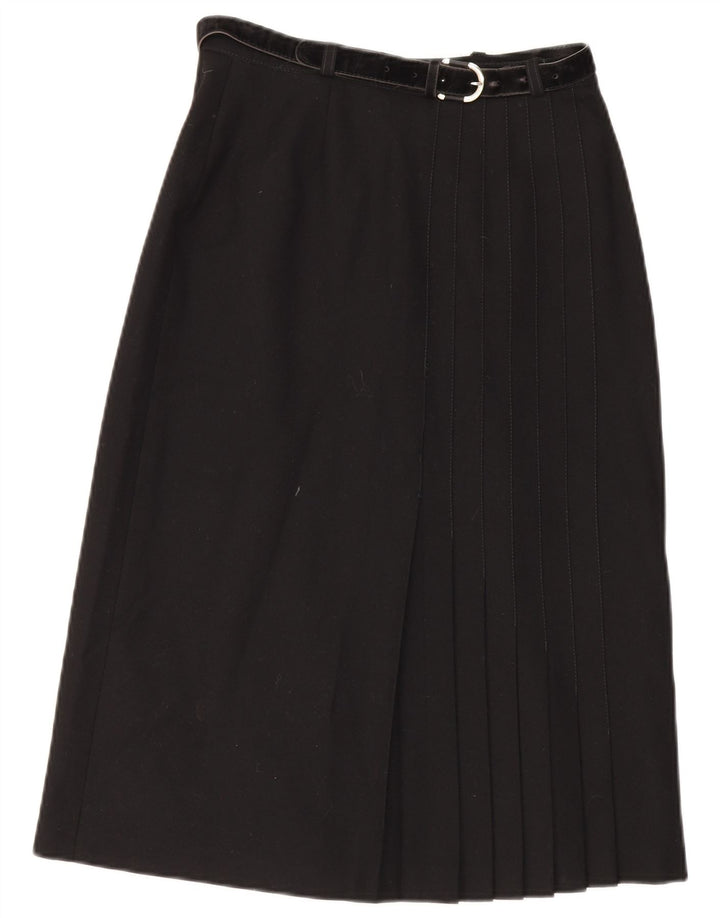 Fusta A-Line pentru femei Vintage W28 Medium Black