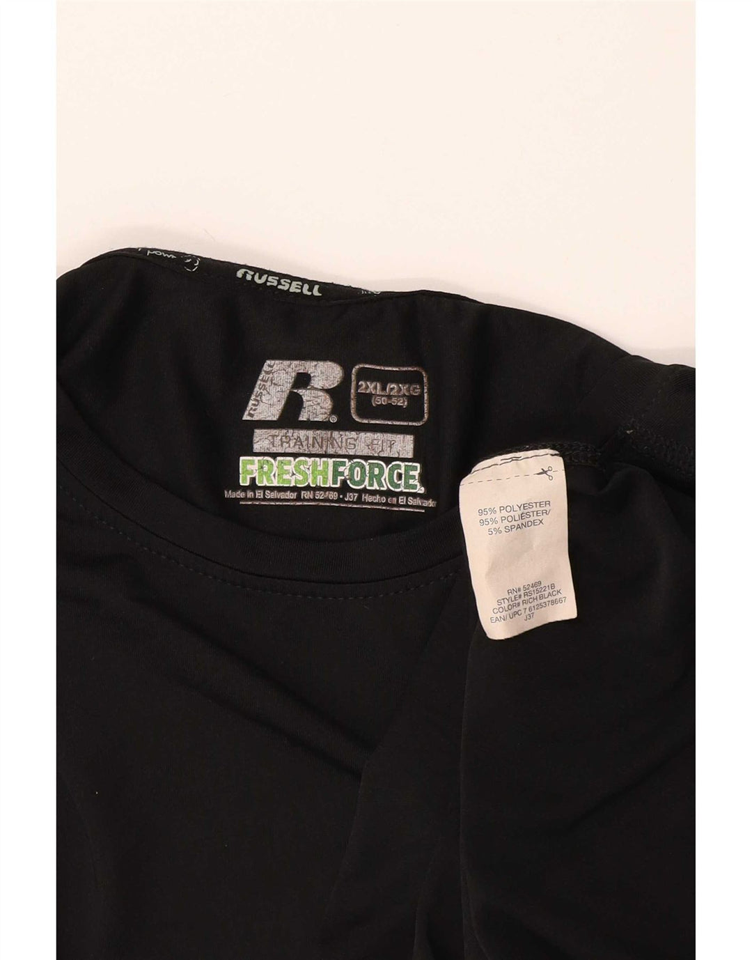 Tricou Russell Athletic pentru bărbați Dri-Power Top 2XL poliester negru