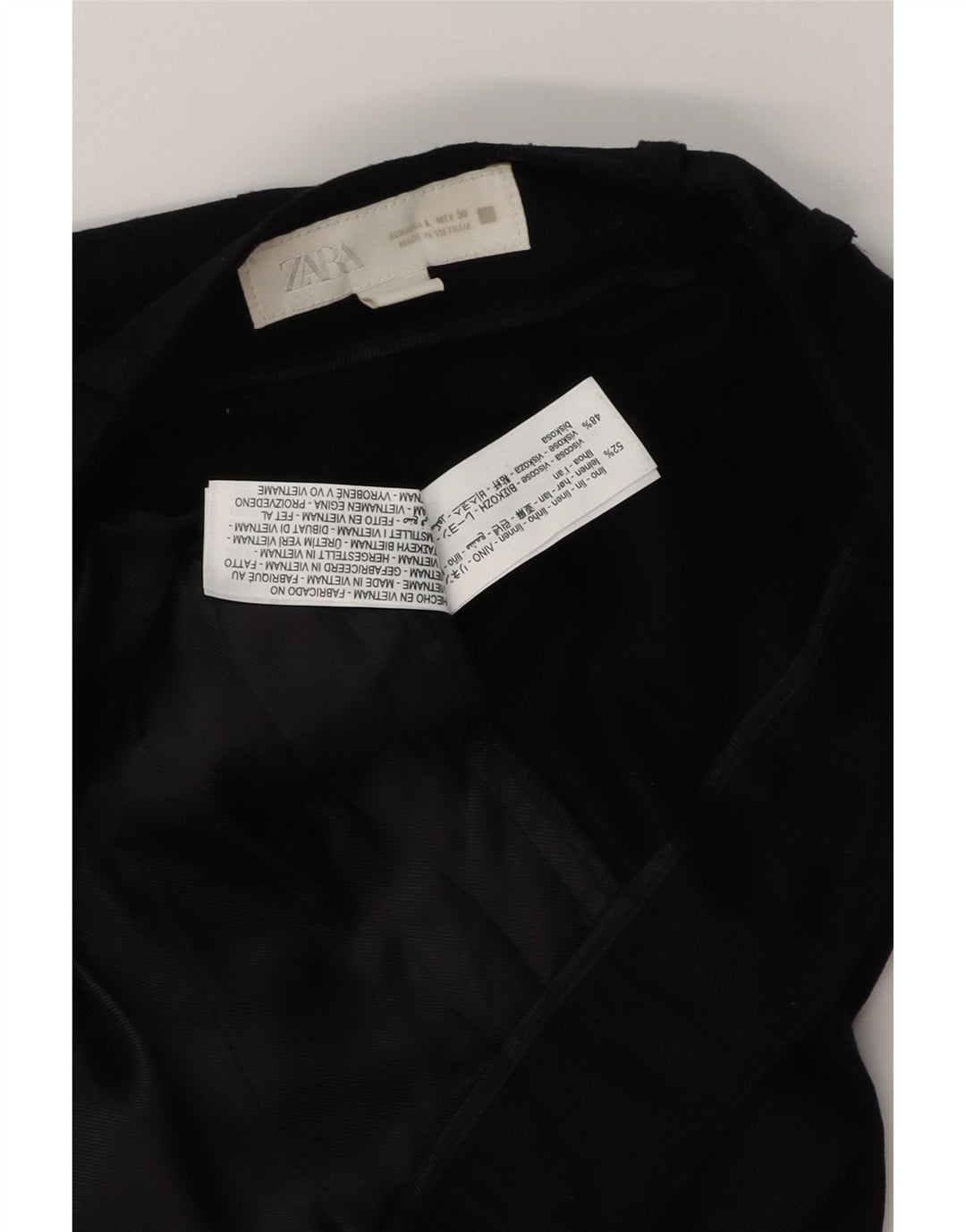 Pantaloni scurți chino pentru femei Zara, mari W32, in negru