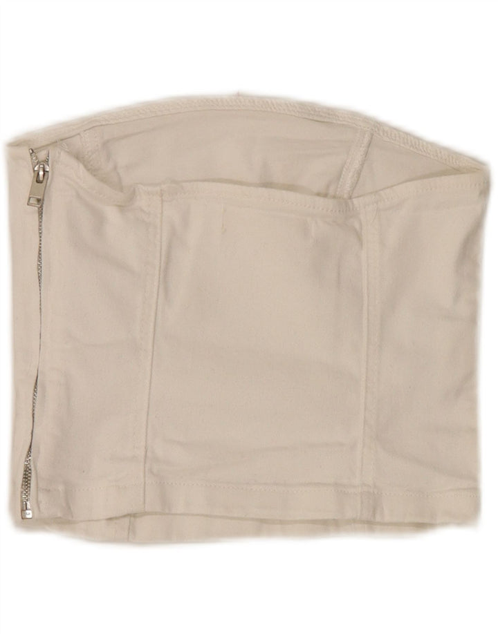 Top corset pentru femei Mango UK 4 XS Bumbac alb