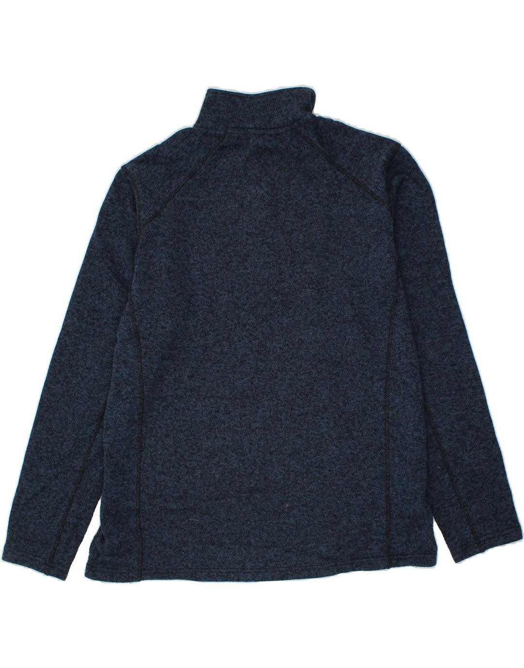 EDDIE BAUER Mens Zip Neck Sweatshirt Jumper XL Navy Blue Polyester Vintage Eddie Bauer and Second-Hand Eddie Bauer from Messina Hembry 