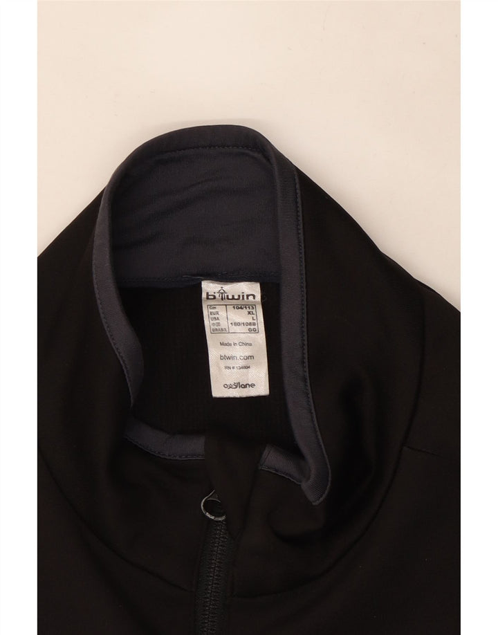 Trening pentru bărbați Vintage Top Jachetă mare, negru, poliester